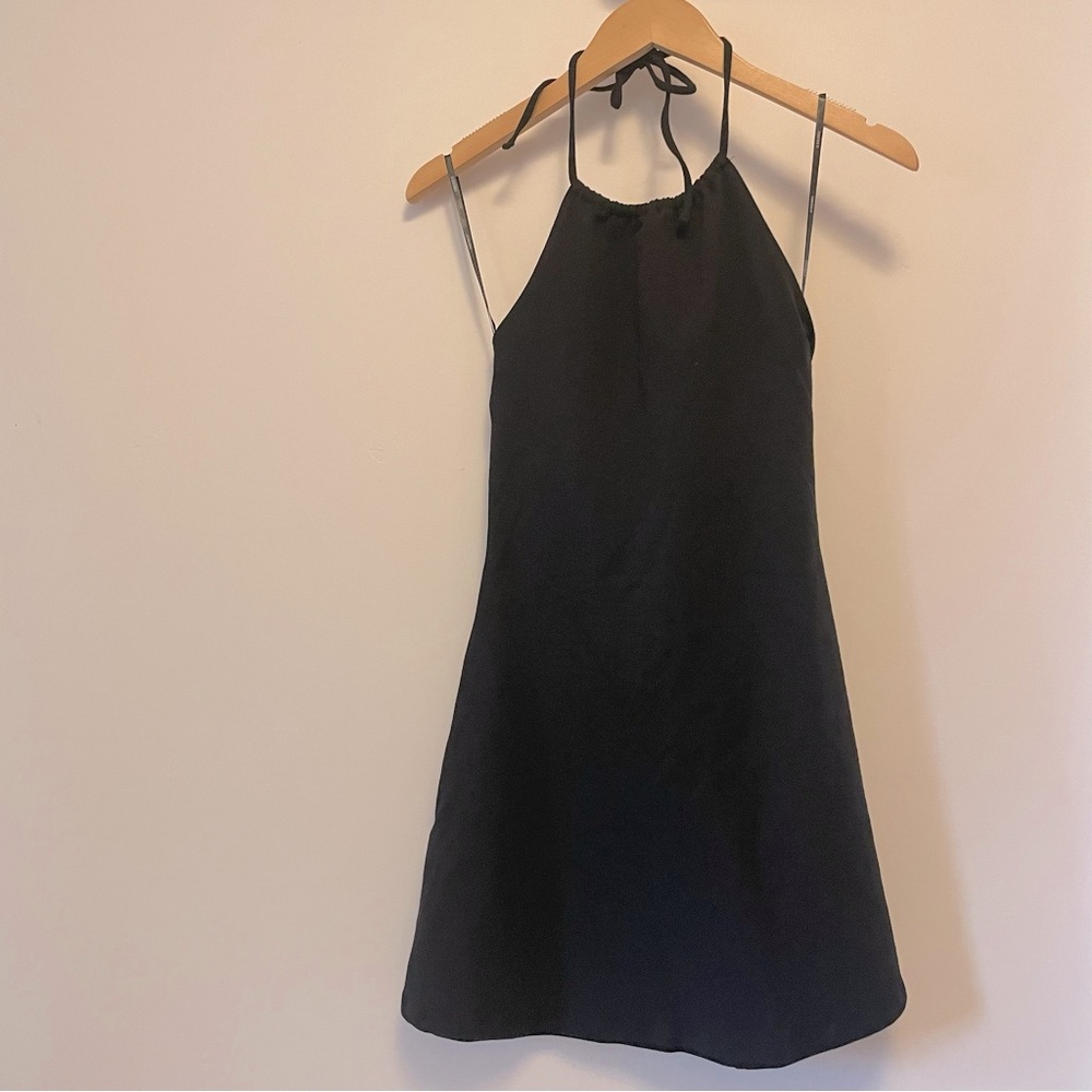 NWT Black Halter Dress